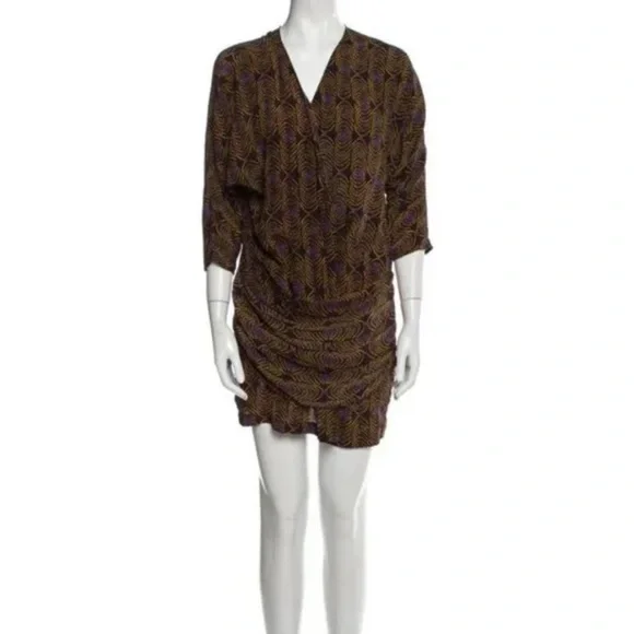 Thakoon Silk Peacock Print Dress size 6